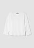 Stretch Jersey Knit Scoop Neck Top