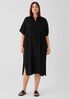 Organic Cotton Gauze Mandarin Collar Dress