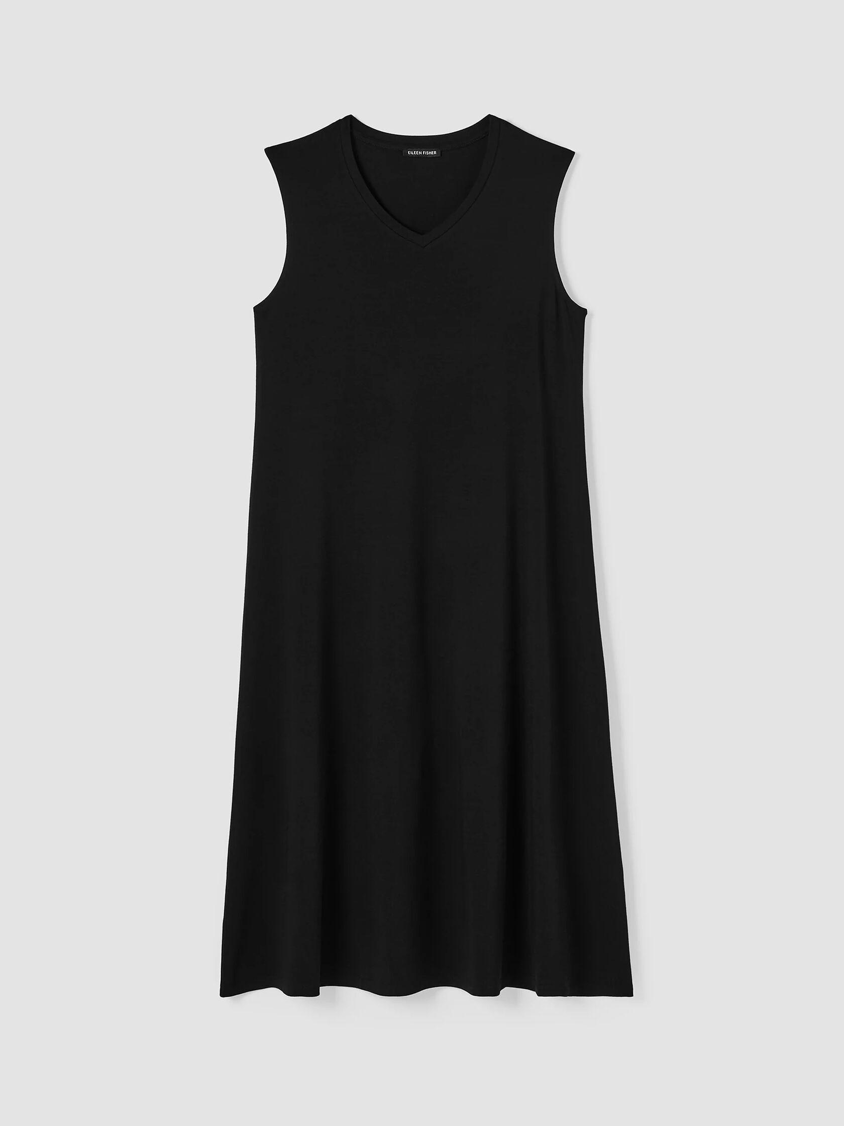 Stretch Jersey Knit V-Neck Tank Dress