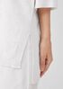 Organic Linen Cotton Slub Crew Neck Long Top