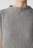 Woven Plissé Funnel Neck Dress