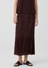 Crushed Silk Habutai Tiered Skirt