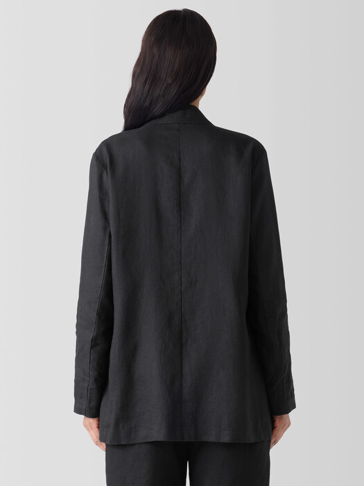 Organic Linen Long Blazer