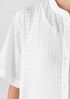 Organic Cotton Voile Box Band Collar Shirt