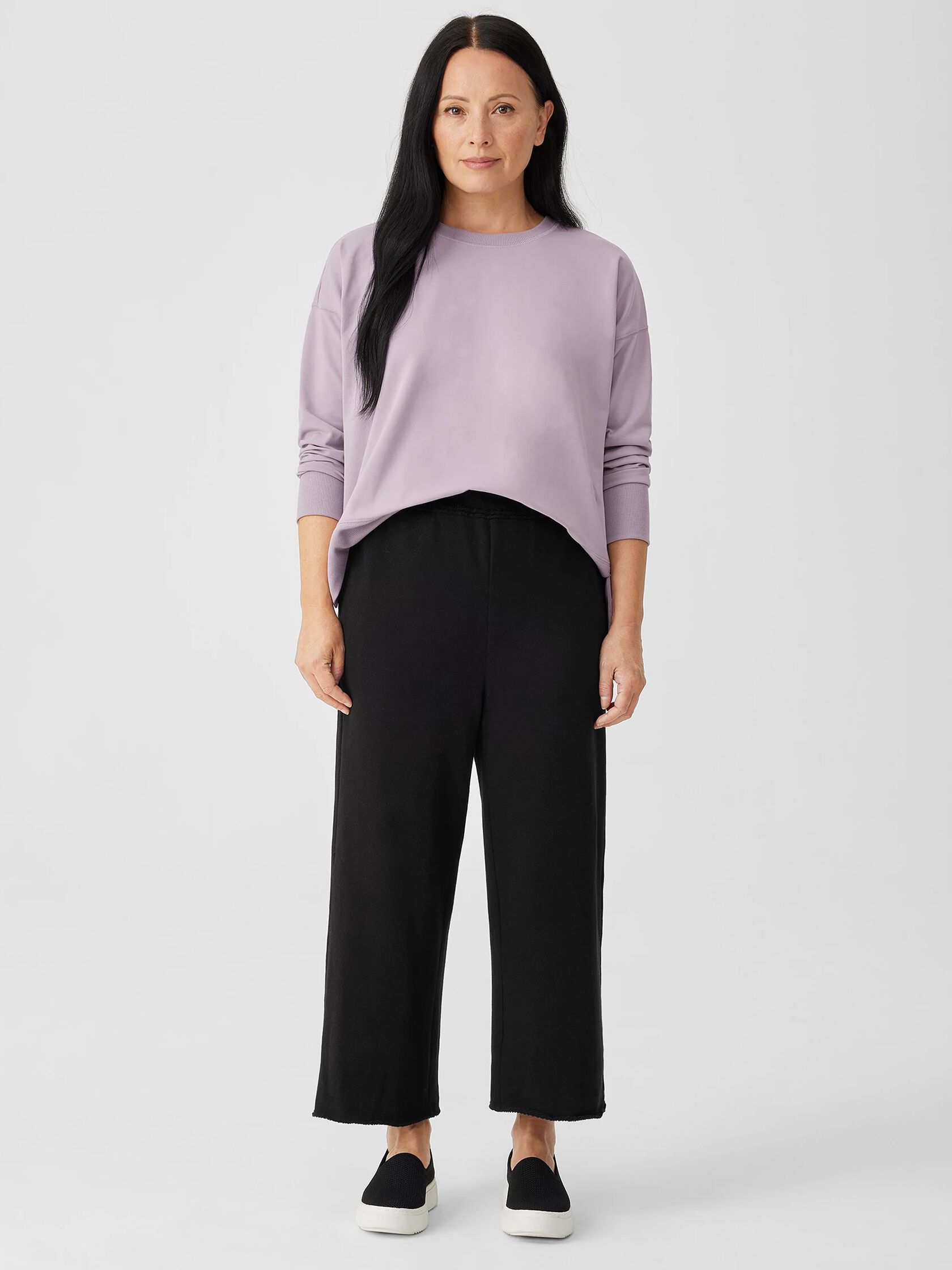 Lightweight Organic Cotton Terry Straight Pant