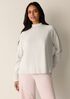 Garment-Dyed Organic Cotton Terry High Neck Top