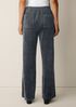 Cozy Velour Knit Wide-Leg Pant