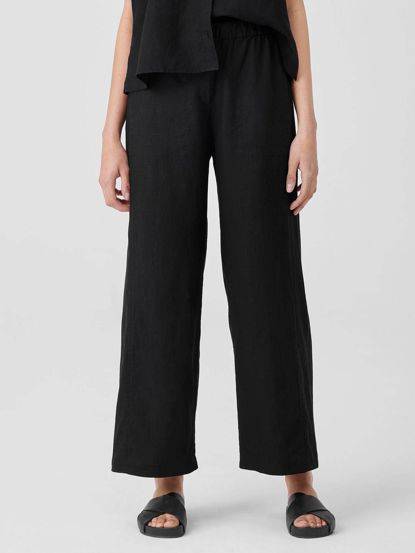 Organic Linen Wide Trouser Pant