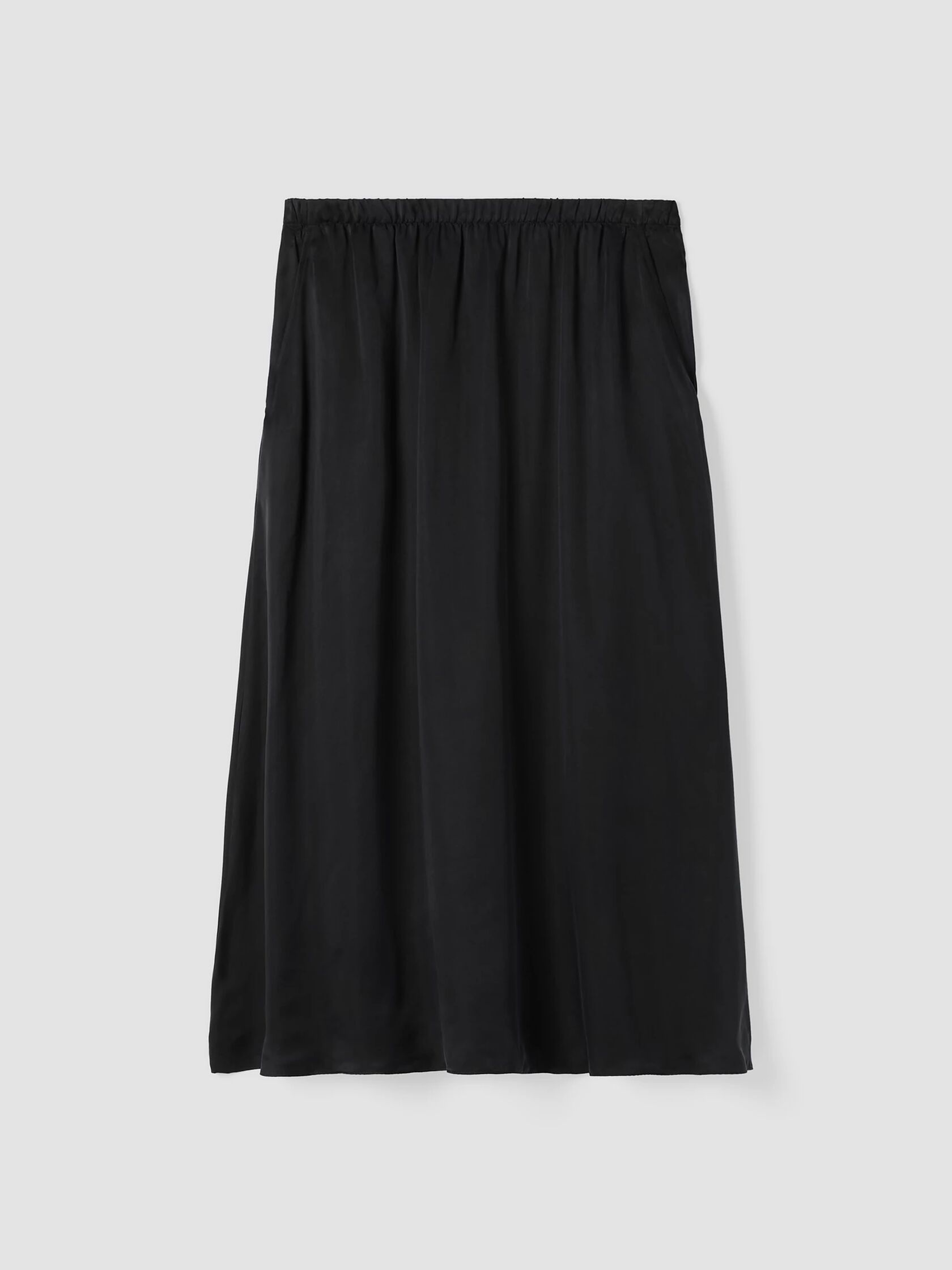 Sandwashed Cupro Pocket Skirt