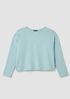 Cozy Brushed Terry Hug Round Neck Box-Top