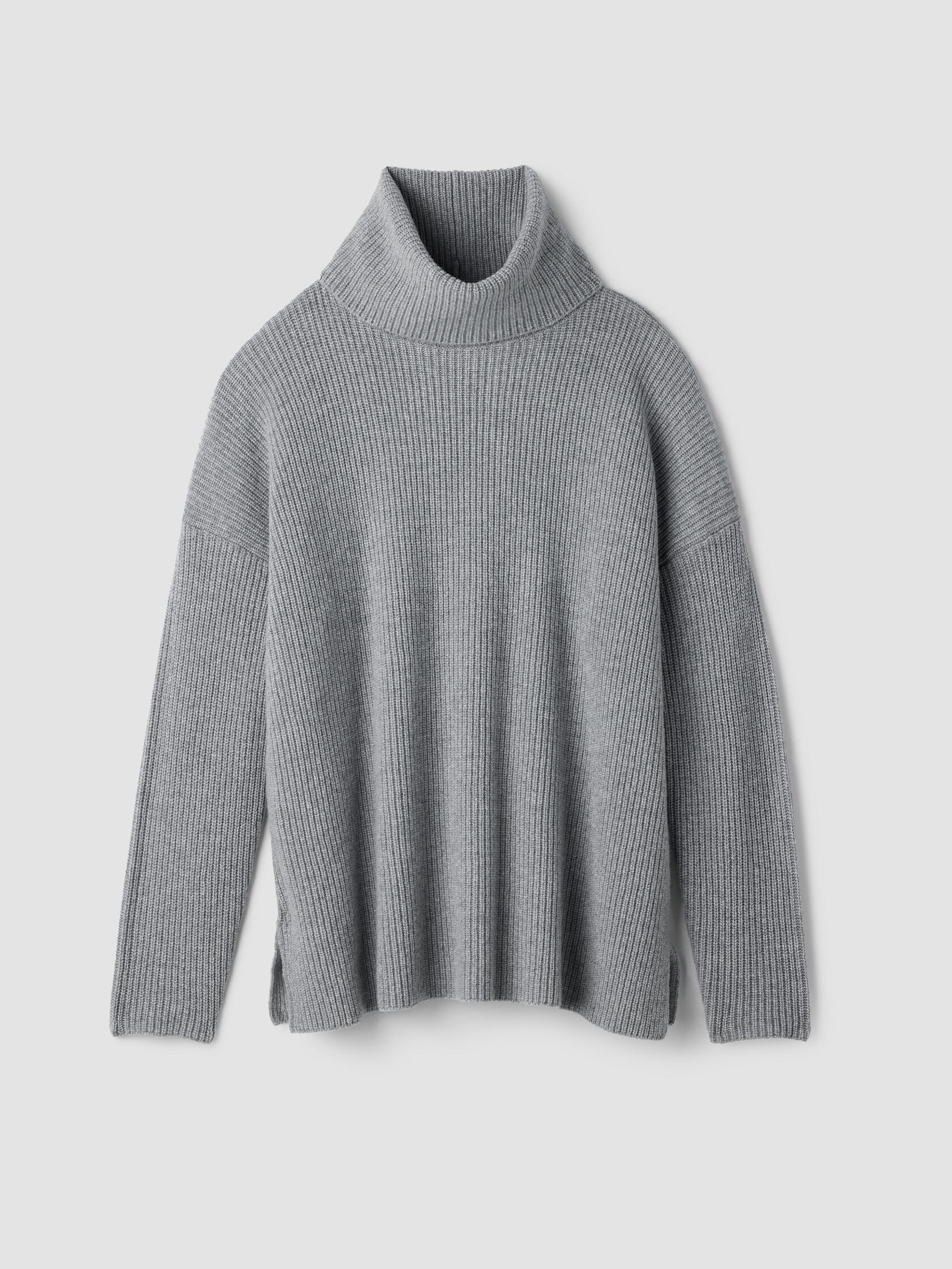 Recycled Wool Cashmere Turtleneck Top
