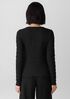 Bubble Jacquard Round Neck Top