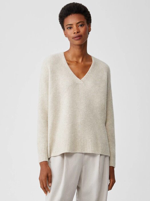 Cashmere Silk Bliss V-Neck Top