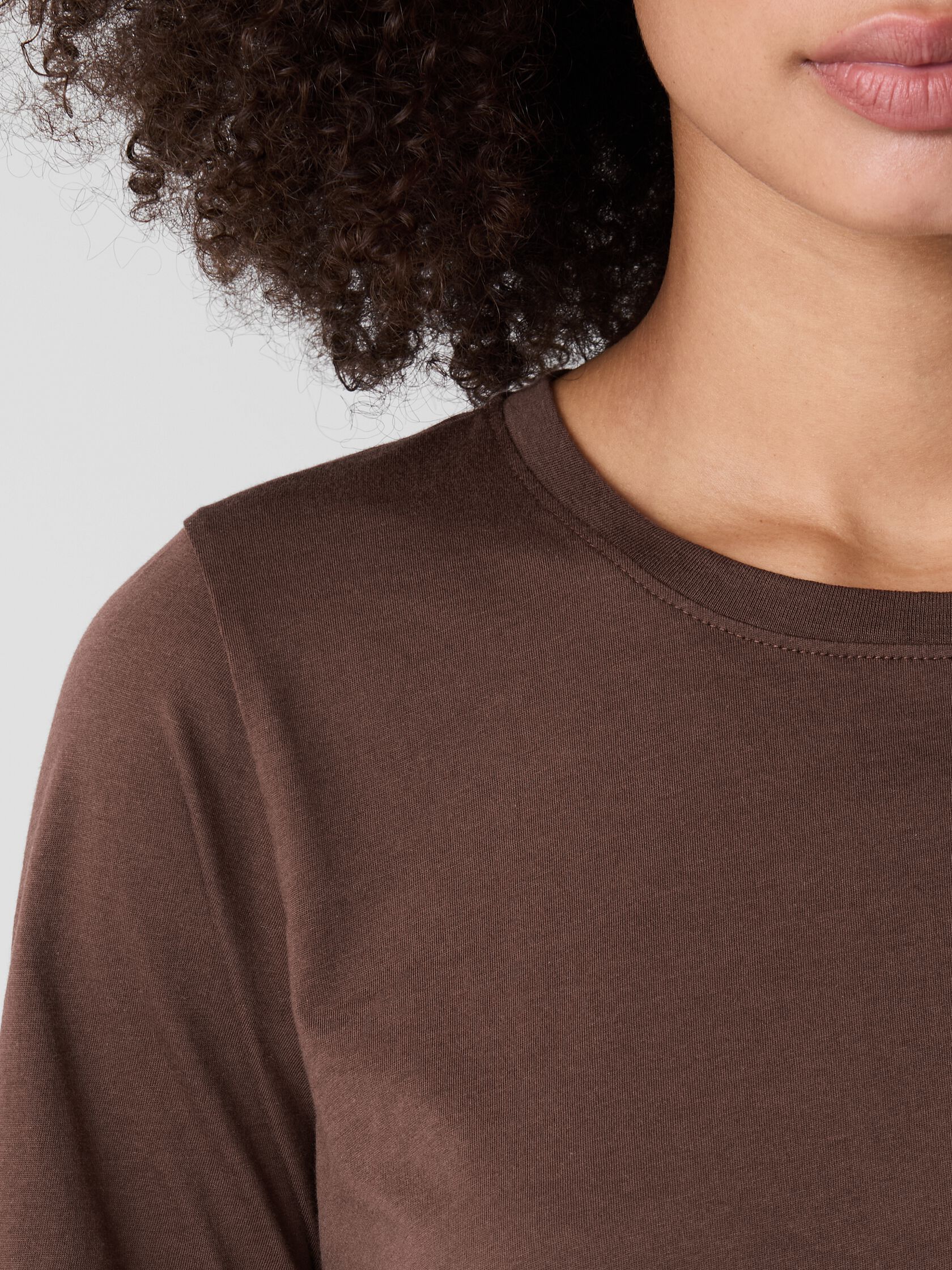 Organic Pima Cotton Jersey Round Neck Tee