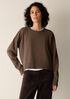 Garment-Dyed Organic Cotton Terry Cropped Box-Top