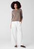 Peruvian Cotton Blend Jewel Neck Top