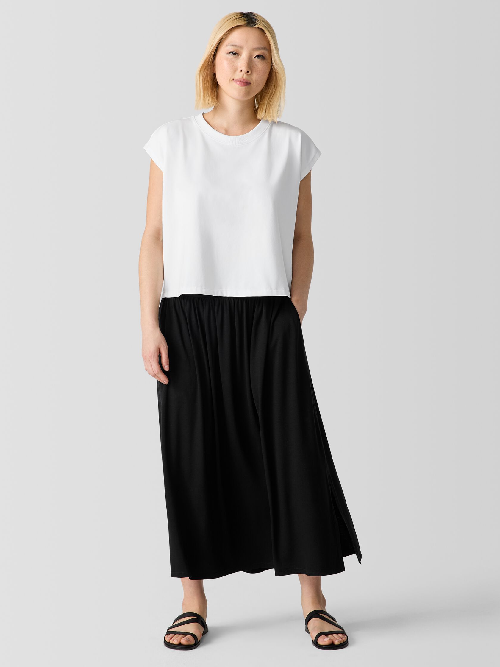 Fine Jersey Gathered Skirt