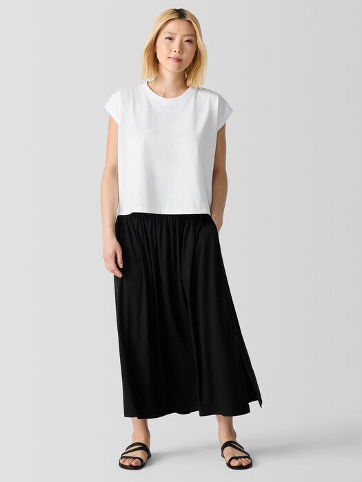 Fine Jersey Gathered Skirt