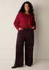 Cotton & Recycled Cashmere Crew Neck Top