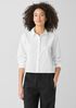 Washed Organic Cotton Poplin Classic Collar Short Shirt