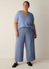 Organic Cotton Doubleweave Wide-Leg Pant