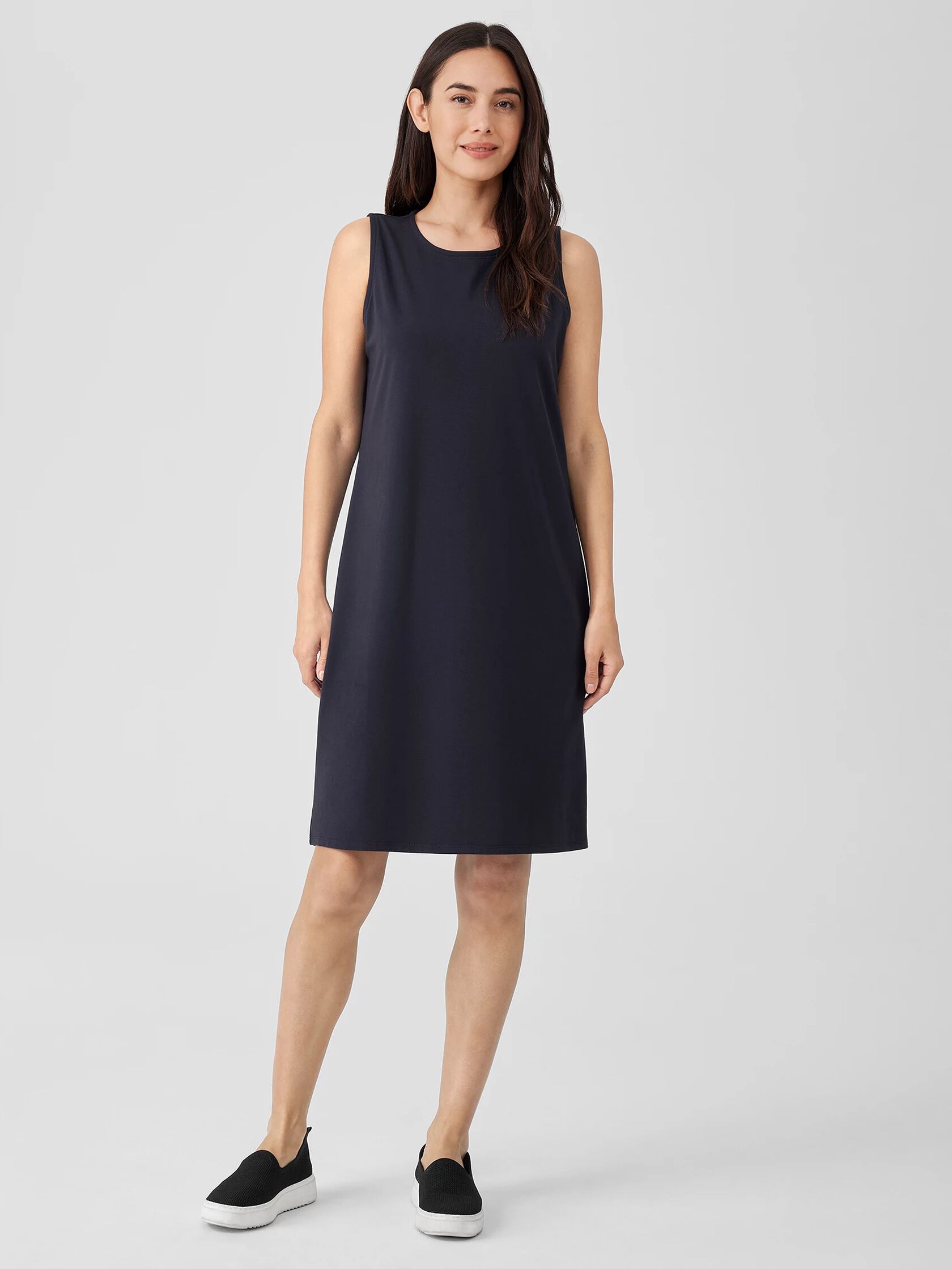 Pima Cotton Stretch Jersey Tank Dress