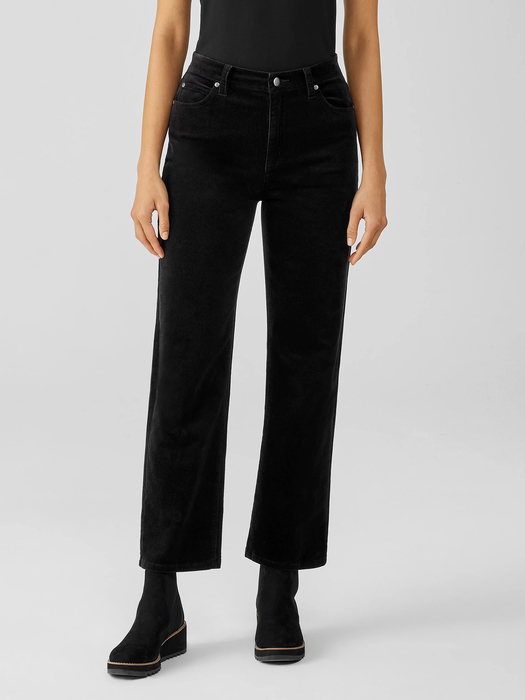 Organic Cotton Stretch Corduroy Straight Pant