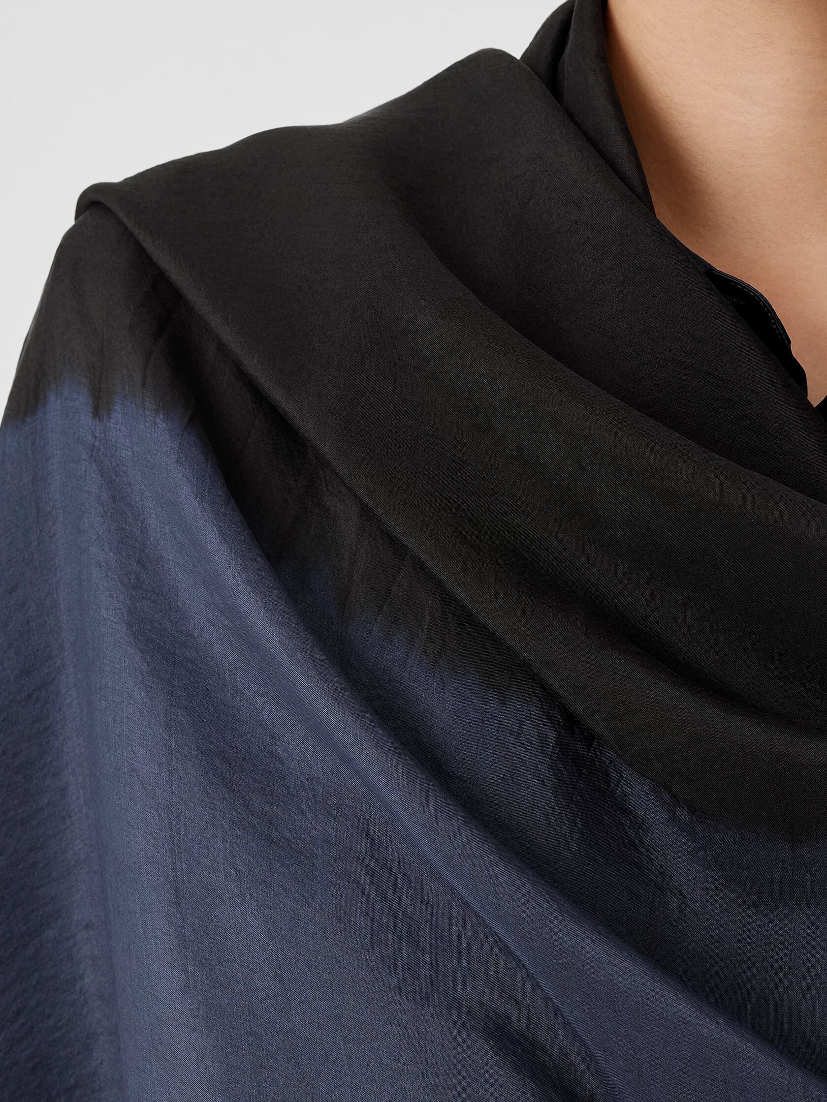 Hand-Dyed Abstract Silk Scarf