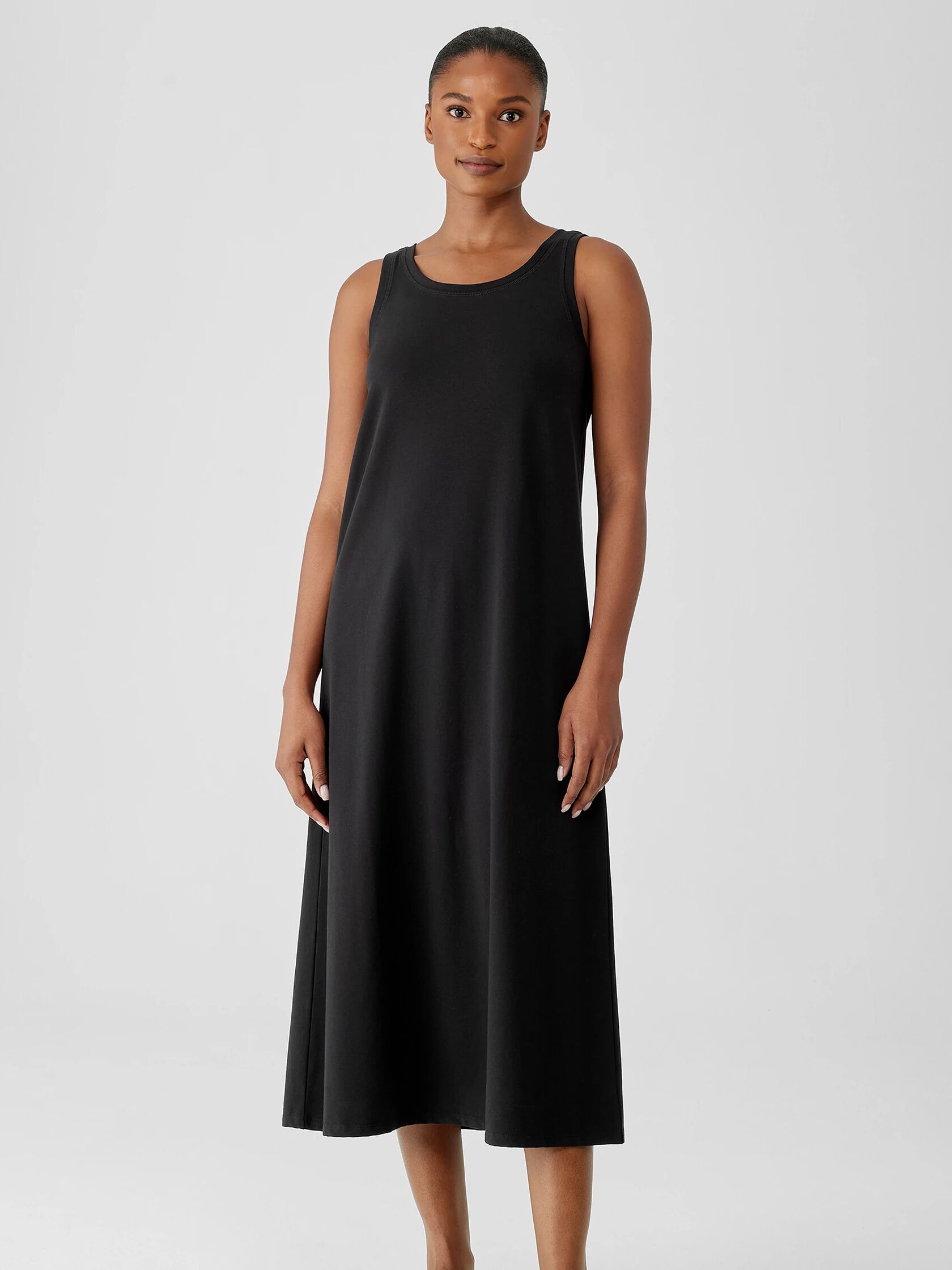 Organic Pima Cotton Stretch Jersey Tank Dress | EILEEN FISHER