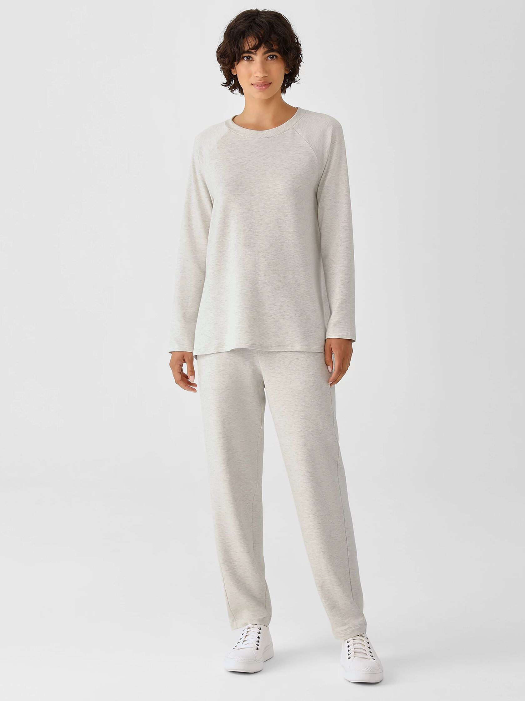 Cozy Brushed Terry Raglan-Sleeve Top