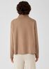 Cozy Brushed Terry Funnel Neck Box-Top
