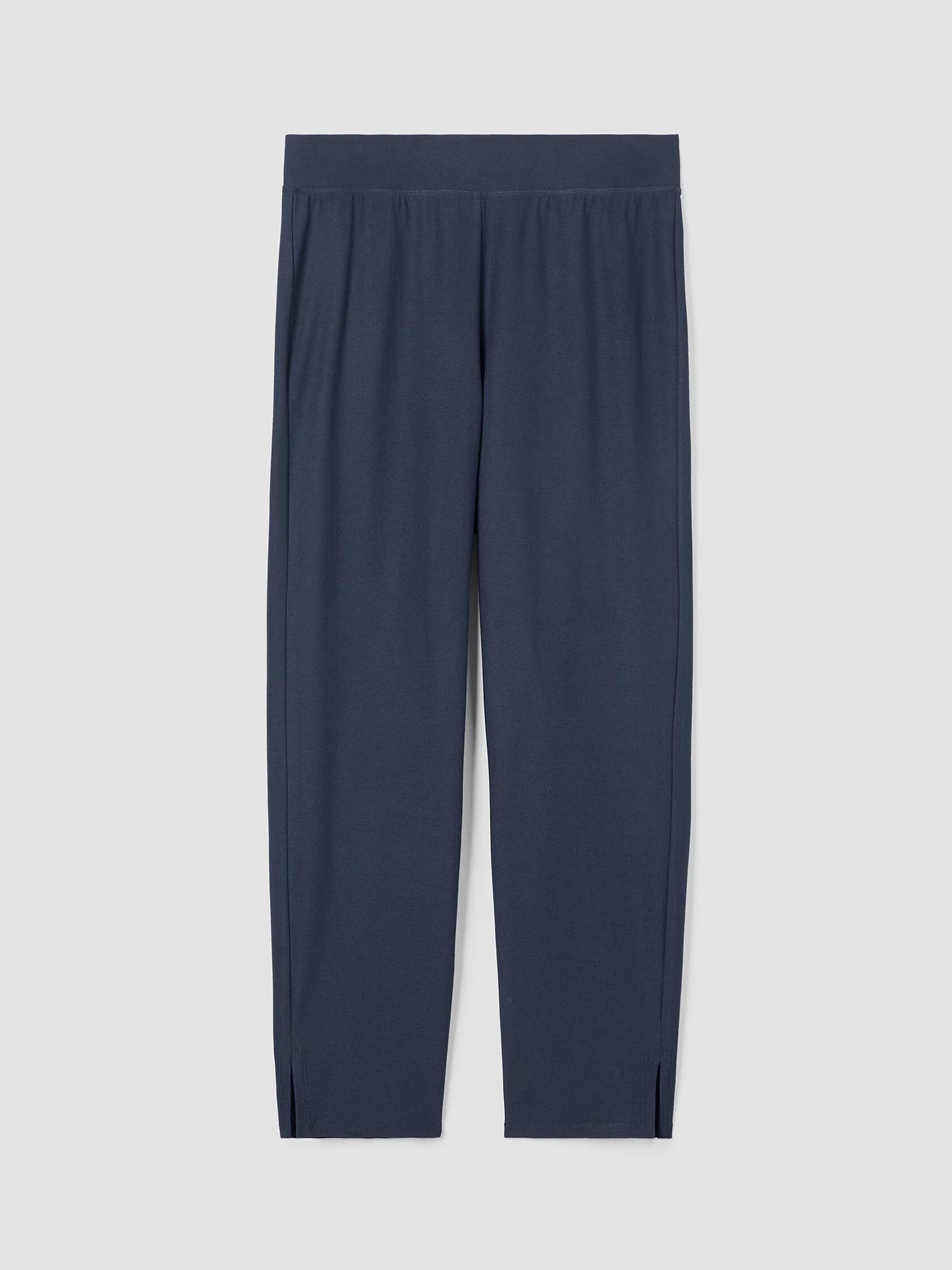 Washable Stretch Crepe Pant with Slits
