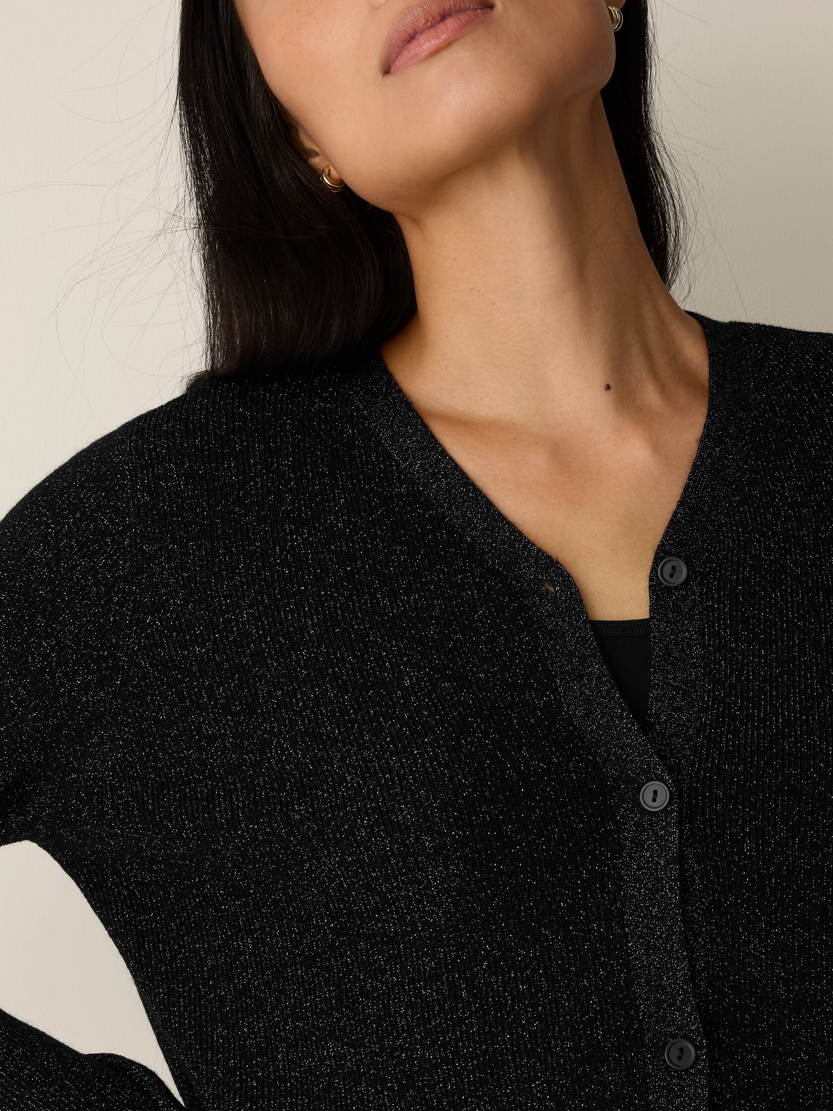 Wool Shimmer Cardigan in&nbsp;Regenerative Wool