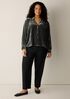 Velvet Band Collar Shirt
