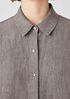 Washed Organic Linen Delave Long Shirt