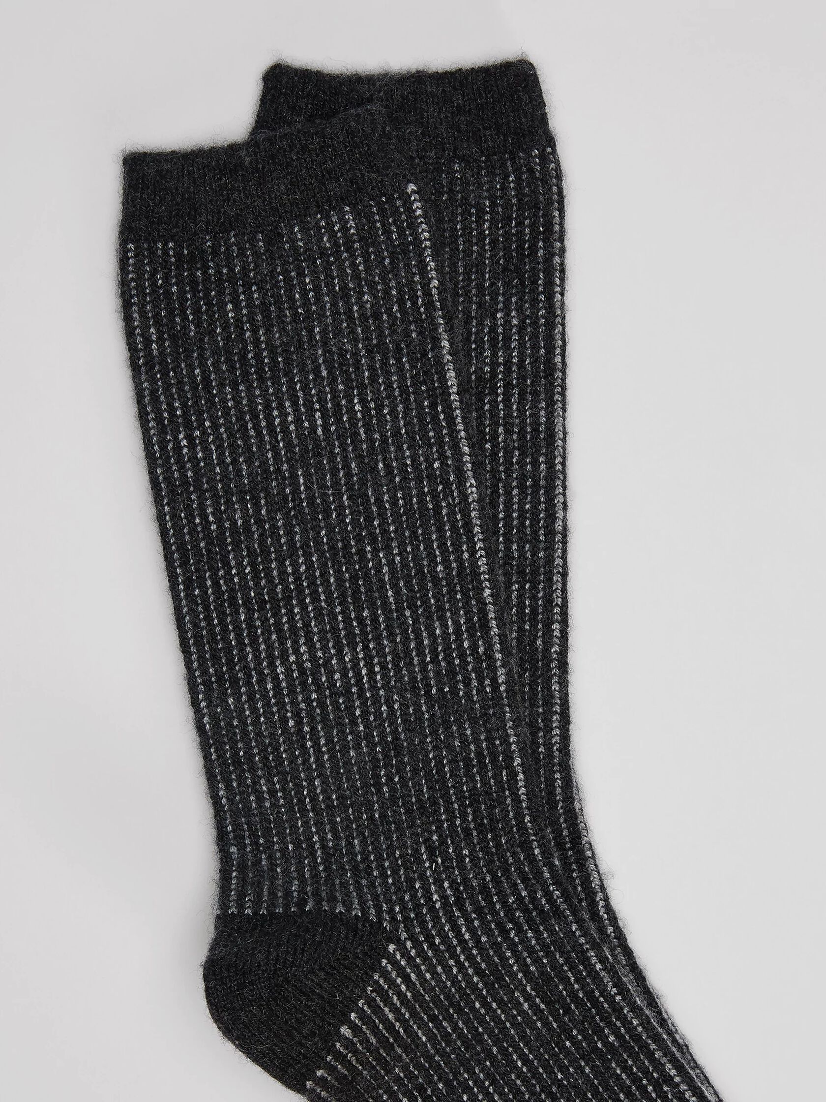 Cozy Recycled Nylon Cashmere Jacquard Stripe Sock