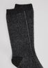 Cozy Recycled Nylon Cashmere Jacquard Stripe Sock