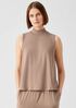 Fine Jersey Mock Neck Tank
