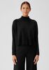 Merino Jersey Turtleneck Top in Regenerative Wool