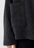 Boucle Wool Knit High Collar Jacket