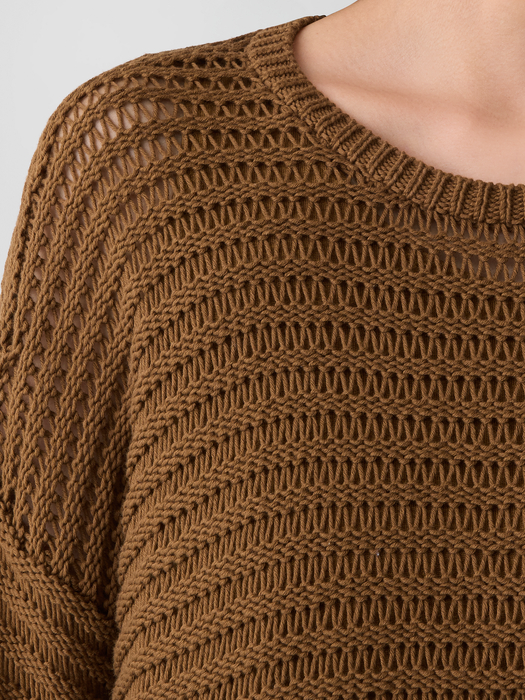 Peruvian Organic Cotton Cord Crew Neck Top