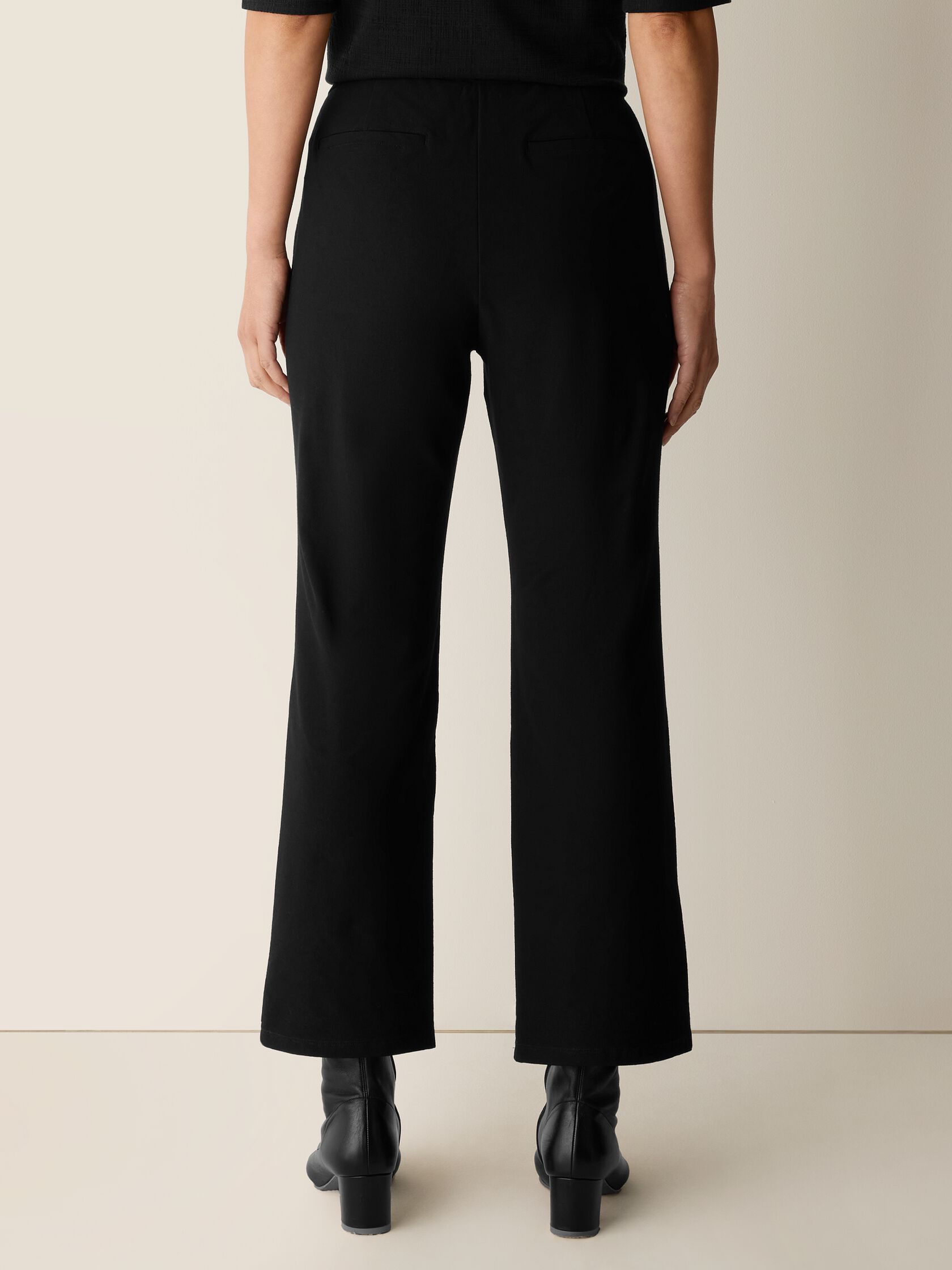 Washable Stretch Crepe Kick Pant