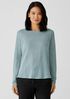 Organic Linen Jersey Crew Neck Top