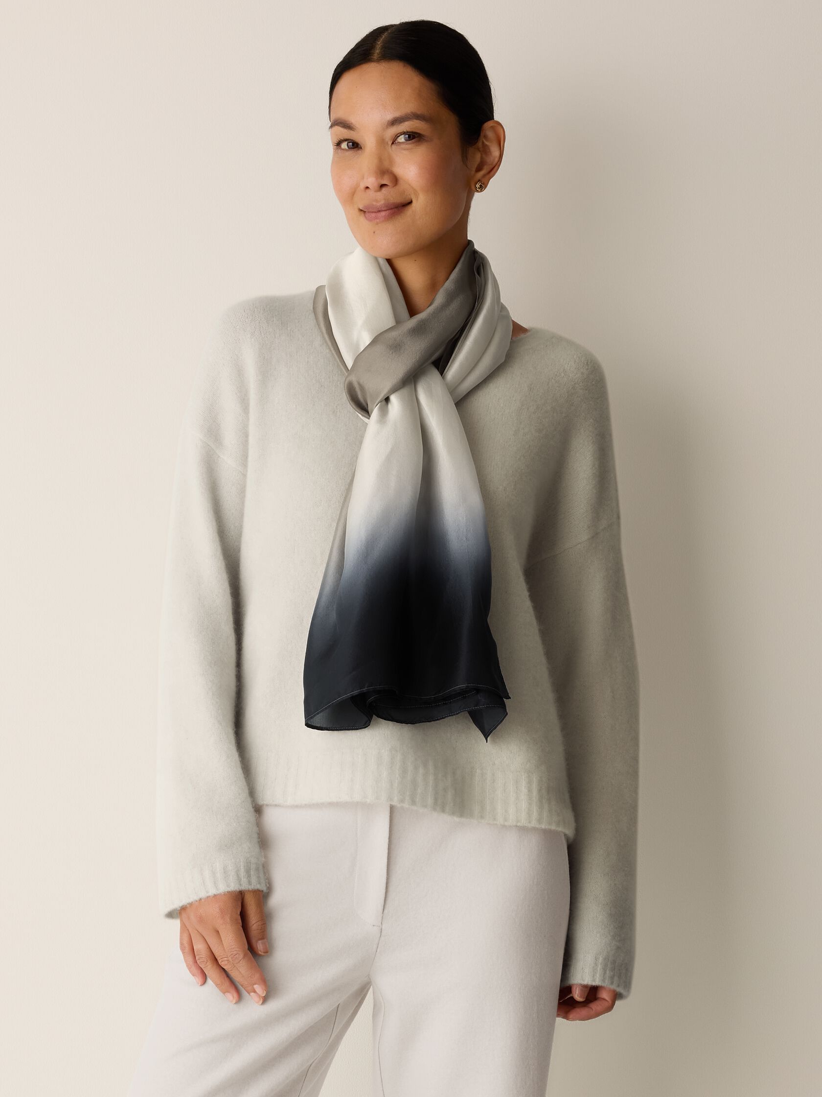 Watercolor Organic Silk Scarf