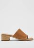 Airy Leather Slide
