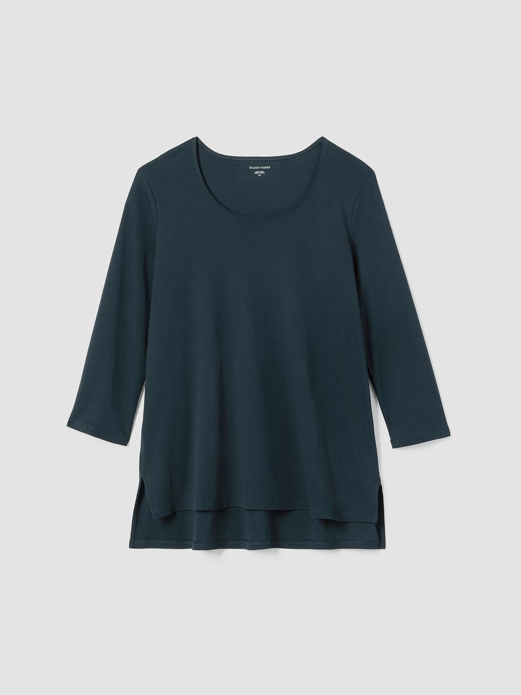 Organic Cotton Interlock U-Neck Sleep Top