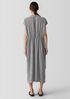 Woven Plissé Funnel Neck Dress