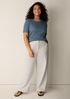 Organic Cotton Stretch Rib Crew Neck Tee