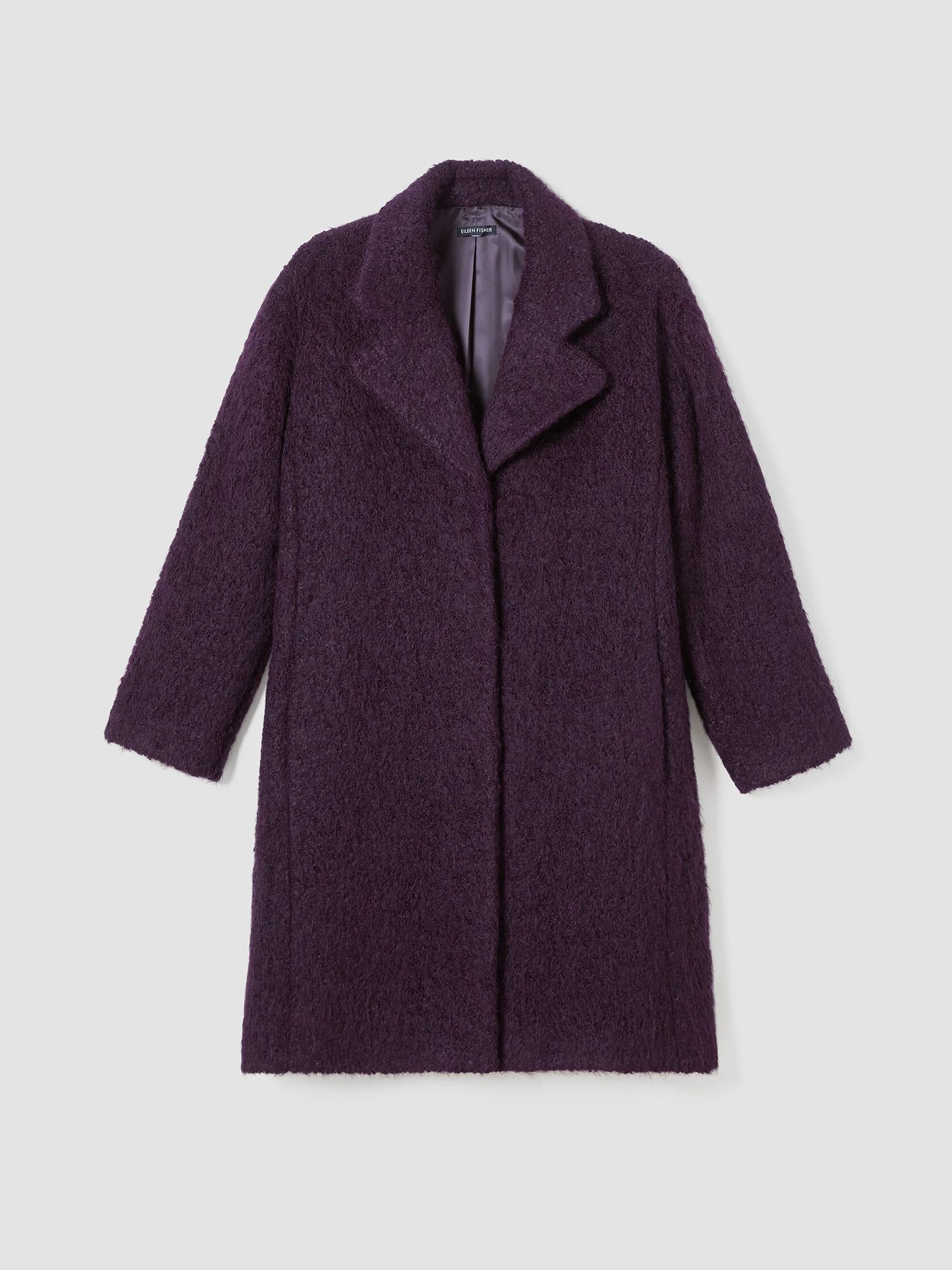 Alpaca Boucle Notch Collar Coat