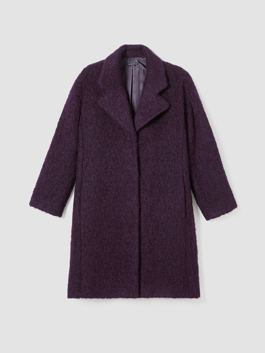 Alpaca Boucle Notch Collar Coat